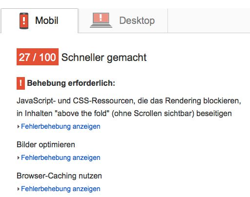 Google Pagespeed Check