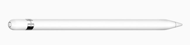 Der Apple Pencil: laut Apple kommt man nur mit Papier und Stift näher an das natürliche Schreibgefühl heran.