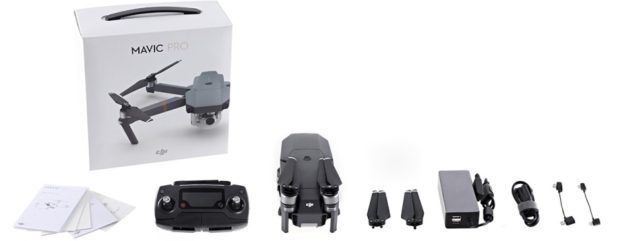 dji mavic pro drohne lieferumfang inhalt verpackung ovp datenblatt vergleich gopro karma