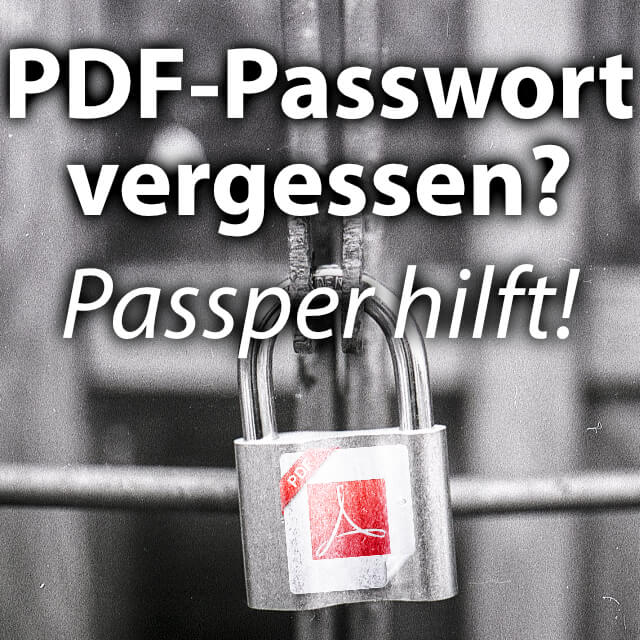 passwortschutz bei pdf entfernen