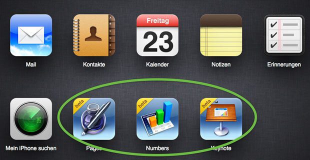 iWork in iCloud