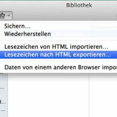 Firefox Lesezeichen exportieren