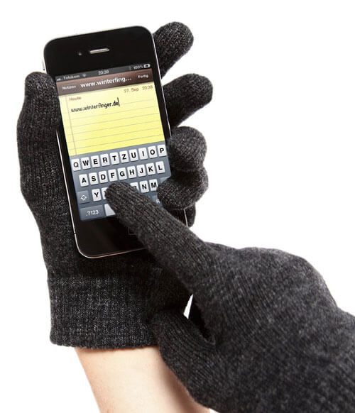 Winter finger touchscreen gloves