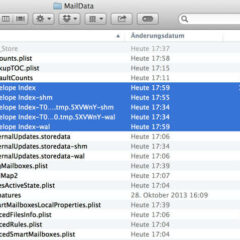 Apple Mail Dateien löschen