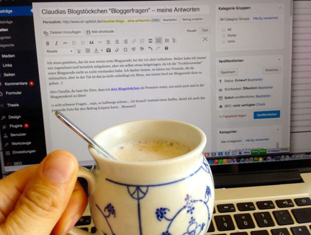 erste Blogparade mit Kaffee