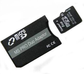 Micro SD to MemoryStick Pro Duo adapter