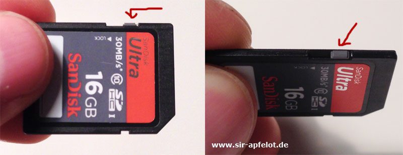 SD card write protection