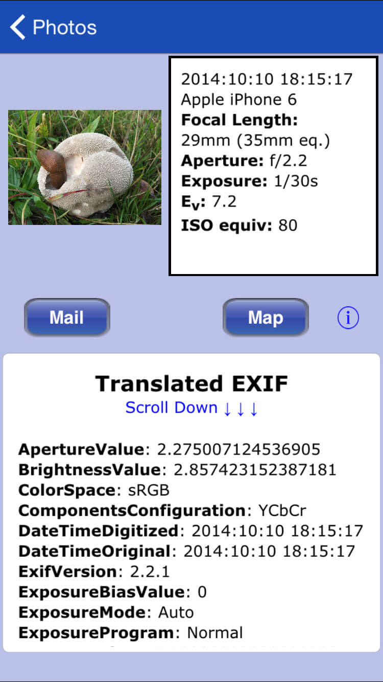 EXIF Daten von Fotos mit einer iPhone App auslesen – sogar kostenlos ...