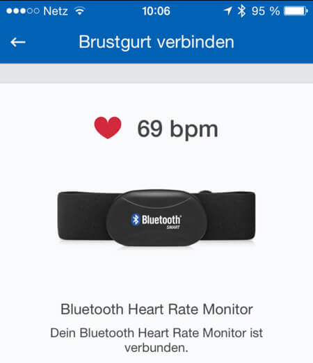 Brustgurt verbunden