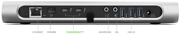 Belkin Thunderbolt Dock Rückseite