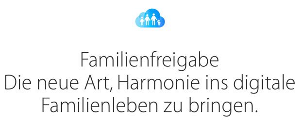 iCloud Familienfreigabe Features