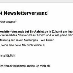 Umfrage von Sir Apfelot