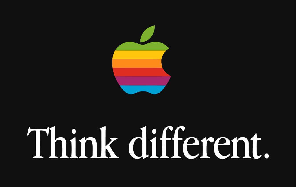 Apple logo with Apple Garamond font