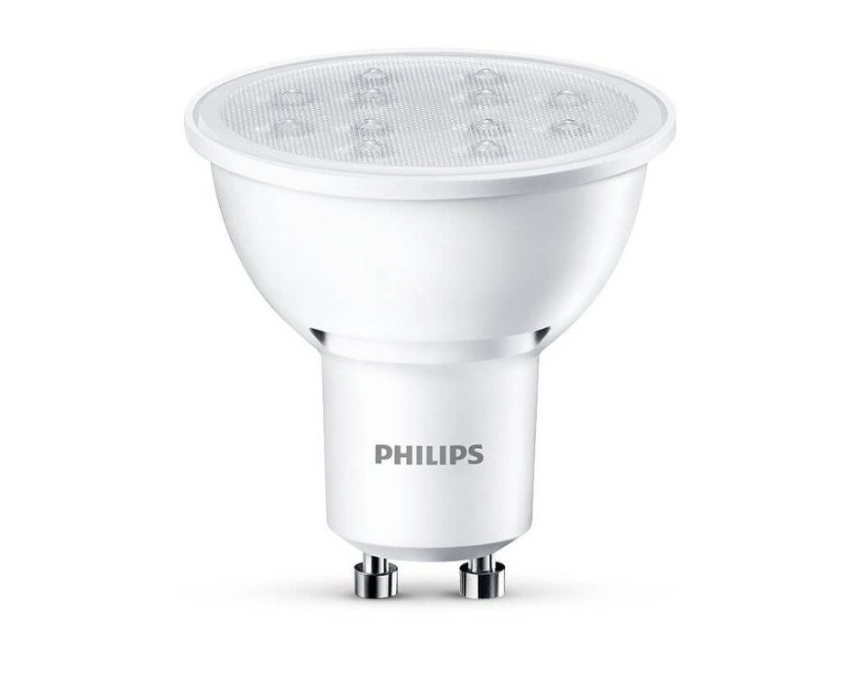 The Philips LED bulbs for GU10 sockets have received many 5-star ratings. They immediately deliver warm white light.