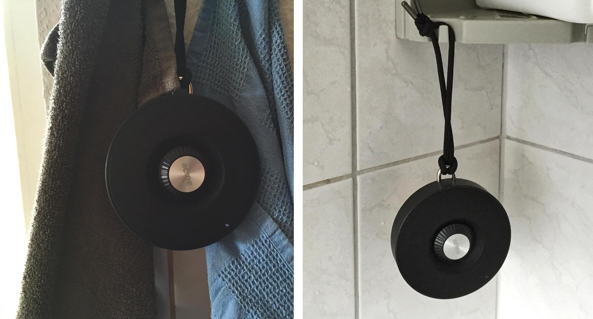 Immer dabei: Der ACME BAT in der Küche und in der Dusche