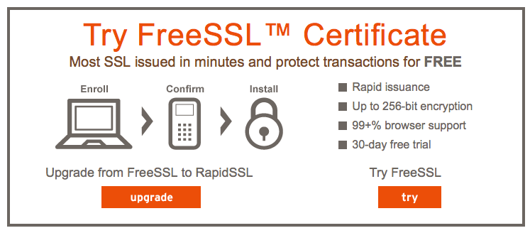 A certificate from FreeSSL: possible for free but definitely not