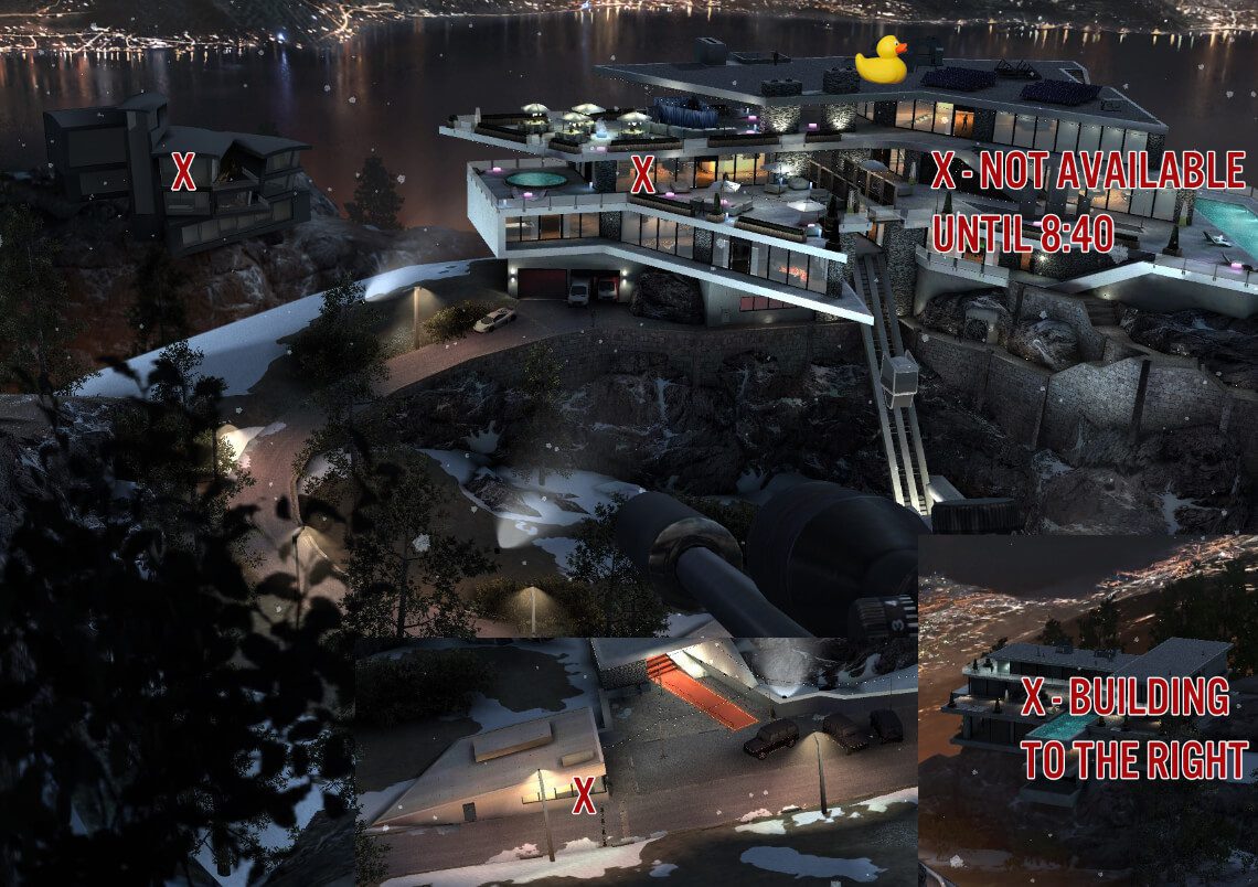 Hitman Sniper Verstecke der Enten/Gummienten