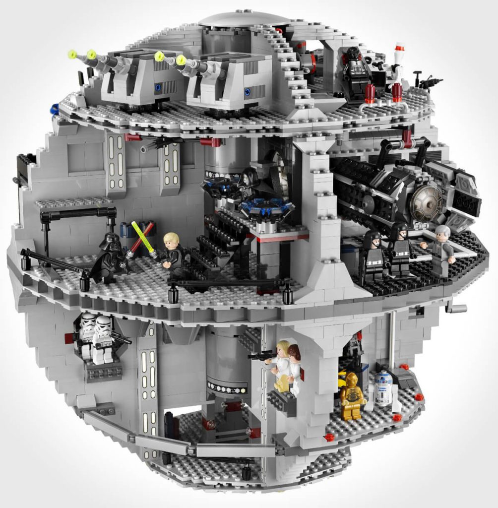 Lego Star Wars Death Star 10188 interior view