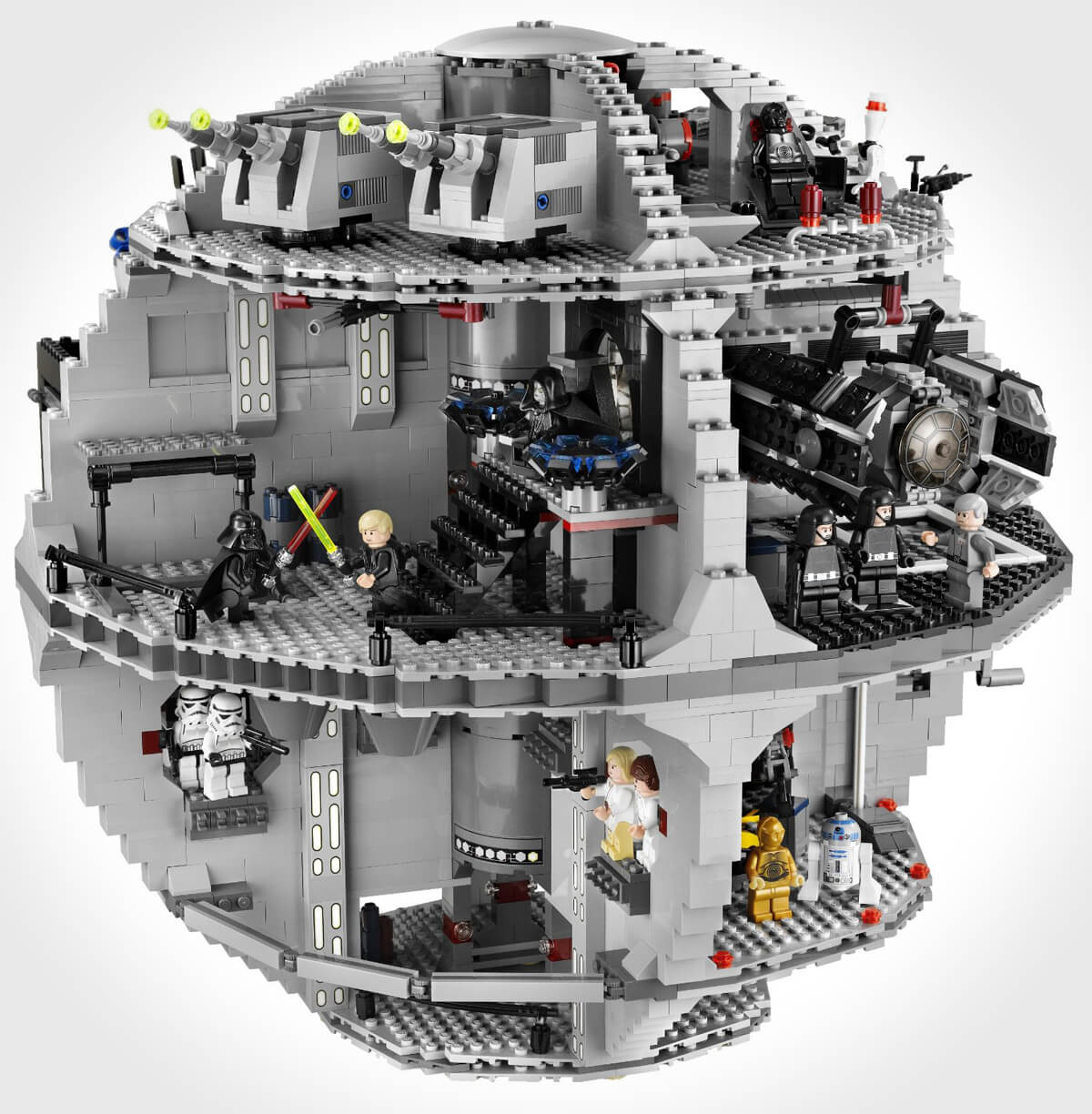 Lego Star Wars Death Star 10188 interior view
