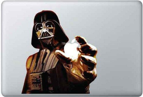 Darth Vader als Aufkleber fürs MacBook