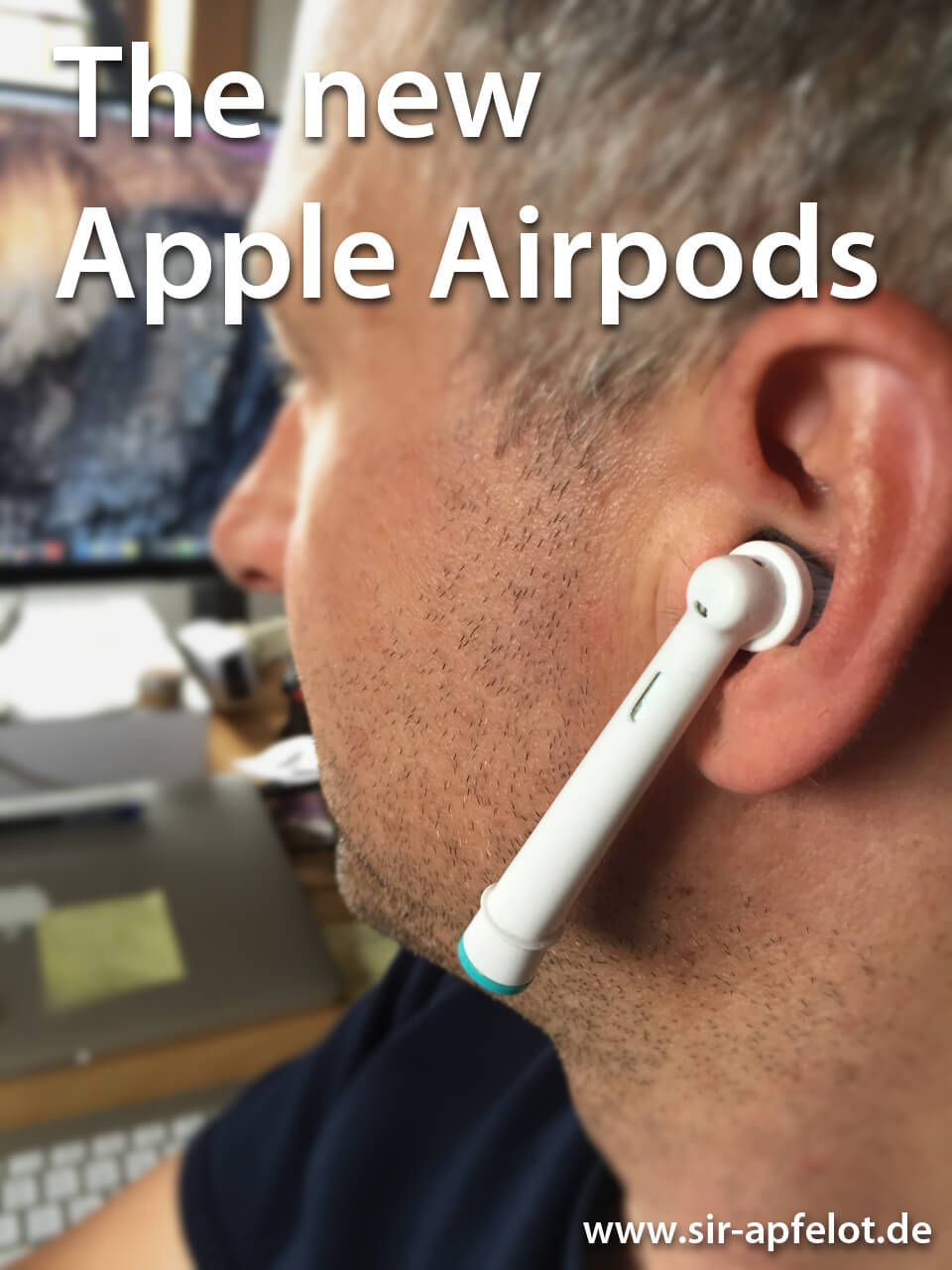 Divertente: le testine dello spazzolino da denti sostituiscono gli Apple AirPods