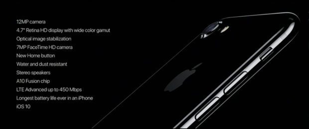 Scheda tecnica dell'Apple iPhone 7