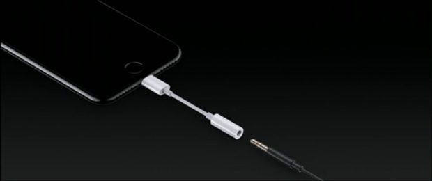 The Lightning jack adapter is included with the two new iPhones