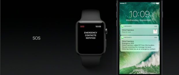 Funzione SOS di emergenza in Apple Watch Series 2 e watchOS 3
