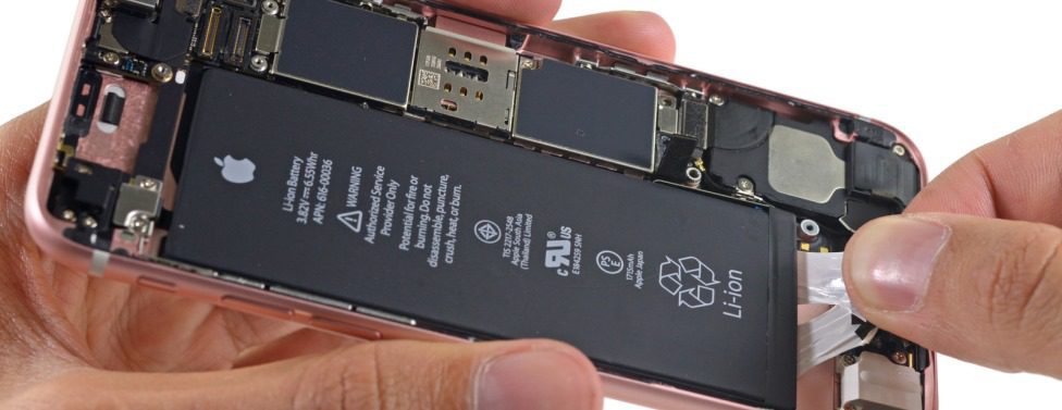 apple iphone 6s akku tauschen austauschen batterie set schraubenzieher iphone oeffnen auseinandernehmen ifixit teardown