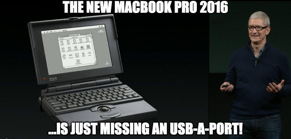 The new MacBook Pro 2016 - is just missing an USB-A port!