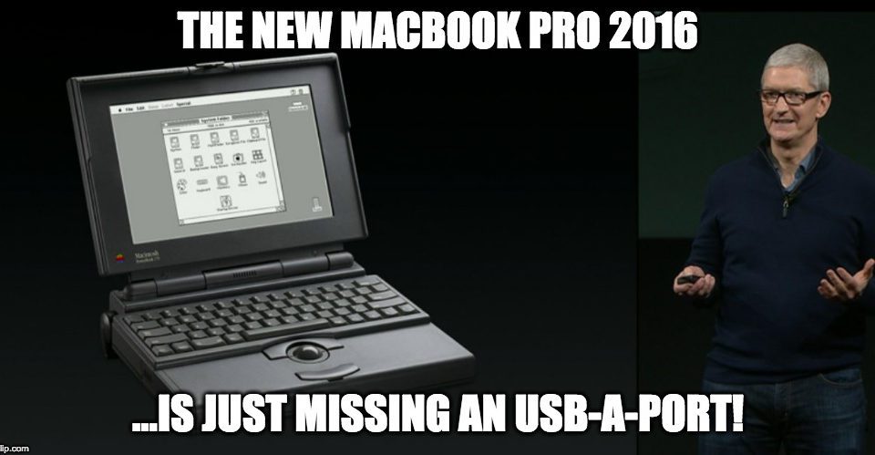 The new MacBook Pro 2016 - is just missing an USB-A port!