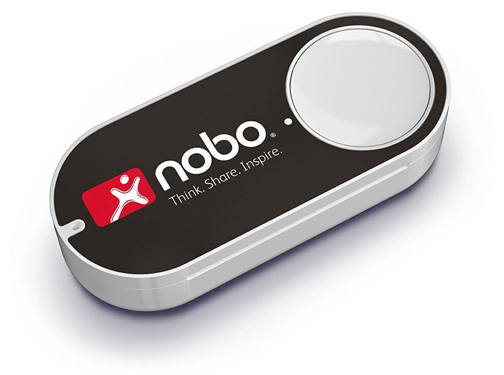 Amazon Dash Button firmy Nobo dostarcza materiały biurowe za naciśnięciem jednego przycisku (zdjęcie: Amazon).