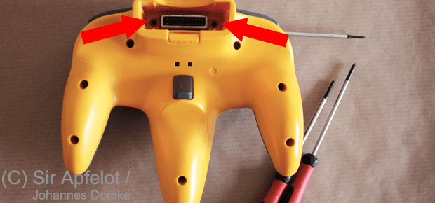 n64 pokemon pikachu controller rückseite