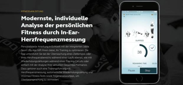 jabra elite sport app sensor fitness tracker