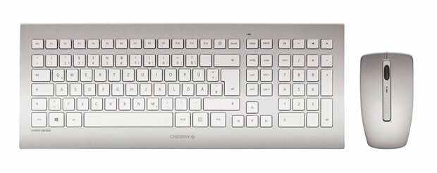 Die ultra-schlanke Cherry DW 8000 ist eine Funktastatur, die mit gekoppelter Funk-Maus geliefert wird. Ein Erfolgsmodell von Cherry (Foto: Amazon).