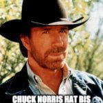 Chuck Norris counts to infinity ...