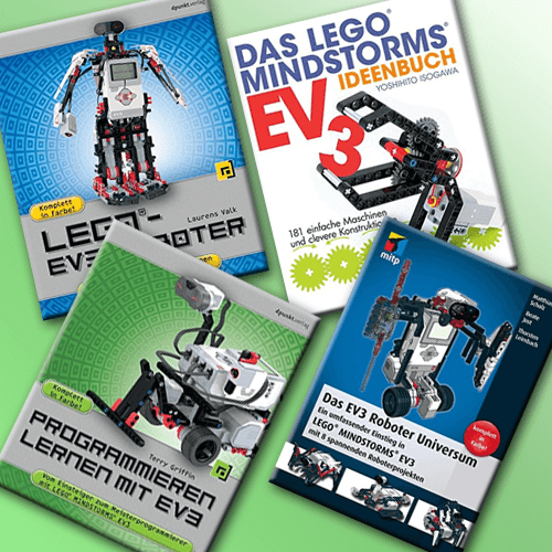 LEGO Mindstorms EV3 books with projects, instructions, chapters for learning to program and more. You can also find LEGO technology and LEGO Power Functions books here! Product images: Amazon