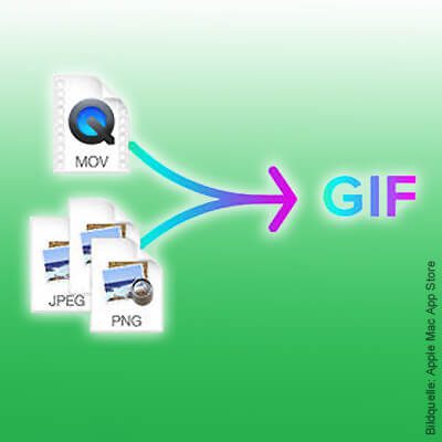GIF Maker App free gratis kostenlos Mac Software GIFs erstellen aus Foto Video MOV MP4 Download App Store MacBook