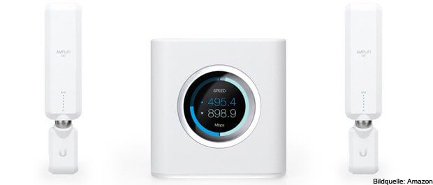 The Ubiquiti AmpliFi HD Home Mesh Wi-Fi System can be bought from Amazon. If you want to provide your house, garden, office, co-working space, hostel and co with WiFi, then this might be the WiFi mesh router of choice;)