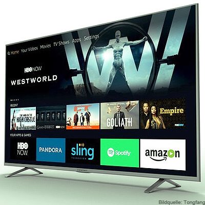Amazon TV Fire OS TV Risoluzione 4K 43 pollici, 50 pollici, 55 pollici e 65 pollici 2017 Tongfang