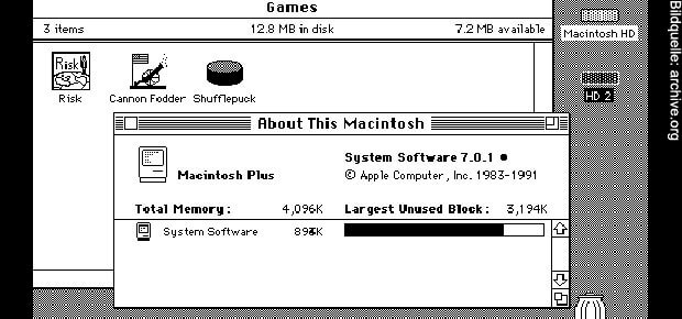 Das Apple System 7, das anfang der 90er auf dem Macintosh lief, könnt ihr im Online-Emulator per Safari, Firefox und Co erneut erleben.