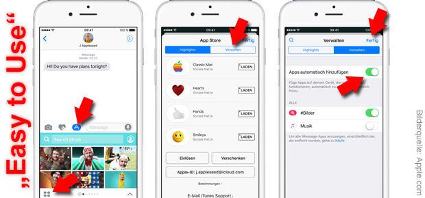 iMessage Sticker installieren
