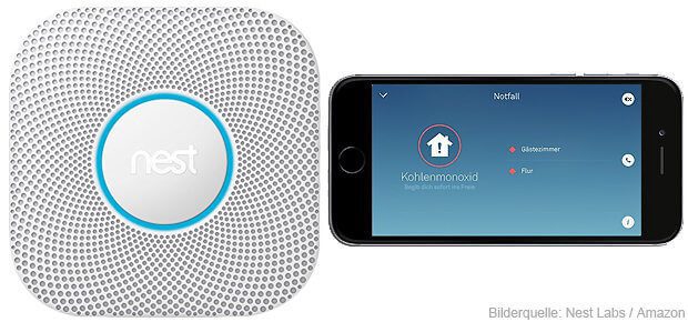 Nest Protect 2 smoke alarms detect smoke, carbon monoxide, fire and moisture