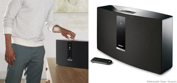 App The Bose SoundTouch speakers can be connected via WLAN and Bluetooth as well as via the