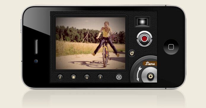 Das Userinterface der 8mm App ist auf dem iPhone intuitiv und macht so auch zwischendurch mal Shabby-Chic-Aufnahmen möglich!