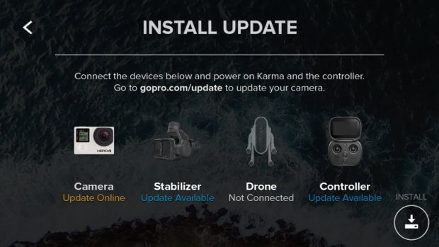 The update to GoPro Karma Drone v2.00 from September 28, 2017 brings new functions, recording modes and compatibility with the GoPro HERO 6 Black Action Cam. Image source: GoPro.com