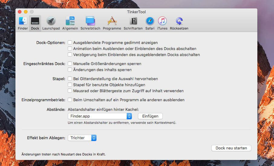 Tinkertool for el capitan ca