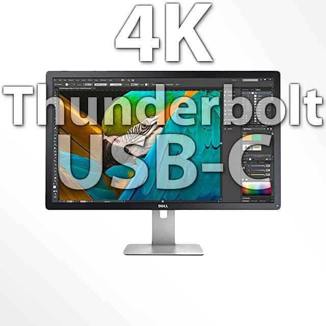 UHD display for MacBook Pro Thunderbolt 3 Thunderbold connection