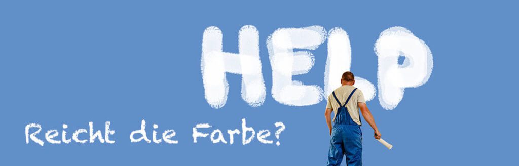 Ganz einfaches Alltagsproblem: Berechnung der Fläche, die man streichen muss, um zu sehen, ob die Farbe reicht.
