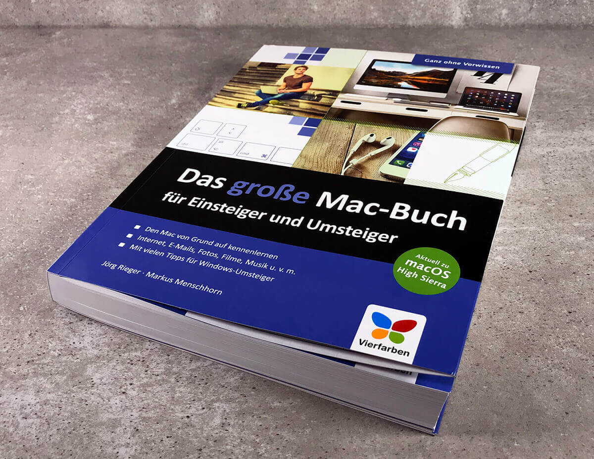 Il "big Mac book" è davvero adatto ai principianti e spiega anche nozioni di base come l'utilizzo dei gesti sul trackpad o sul Magic Mouse (foto di Sir Apfelot per gentile concessione dell'editore).